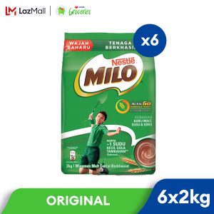 [CARTON] NESTLÉ MILO® CHOCOLATE MALT POWDER Soft Pack 2kg x 6