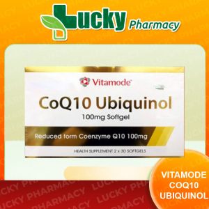 [30s ONLY] VITAMODE Coq10 ubiquinol 100mg/ A’SOLUTE coq10 ubiquinol 100mg 30s