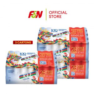 F&N 100PLUS TRIO BUNDLE (325ML x 28 CANS) x 3 CARTONS