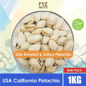 FYZ Herbs USA California Pistachio Nut / Kacang Cerdik 1KG [Bulk Pack] 开心果 1KG