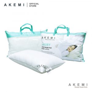 [Online Exclusive] AKEMI Sleep Essentials Luxury Micro Down Plus Pillow (48 x 74 cm) 1pcs/2pcs