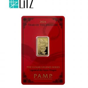 [5 gram] LITZ 2024 PAMP Suisse Lunar Dragon Gold Bar (999.9) PG021