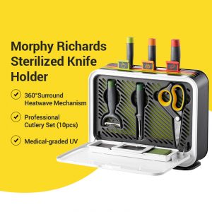 Morphy Richards MR1002 (THIRD GENERATION) UV+HEAT Dry Disinfecting Sterilizer Cutting Board& Knife/Built-in chopstick