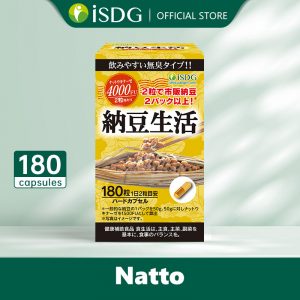 ISDG Natto Supplement Health Care Food for parents. 180 Capsules